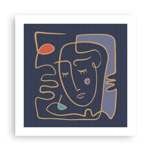 Poster - In Gedanken - 50x50 cm