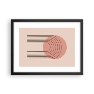 Poster in einem schwarzem Rahmen - Unwiderstehliche Anziehungskraft - 40x30 cm