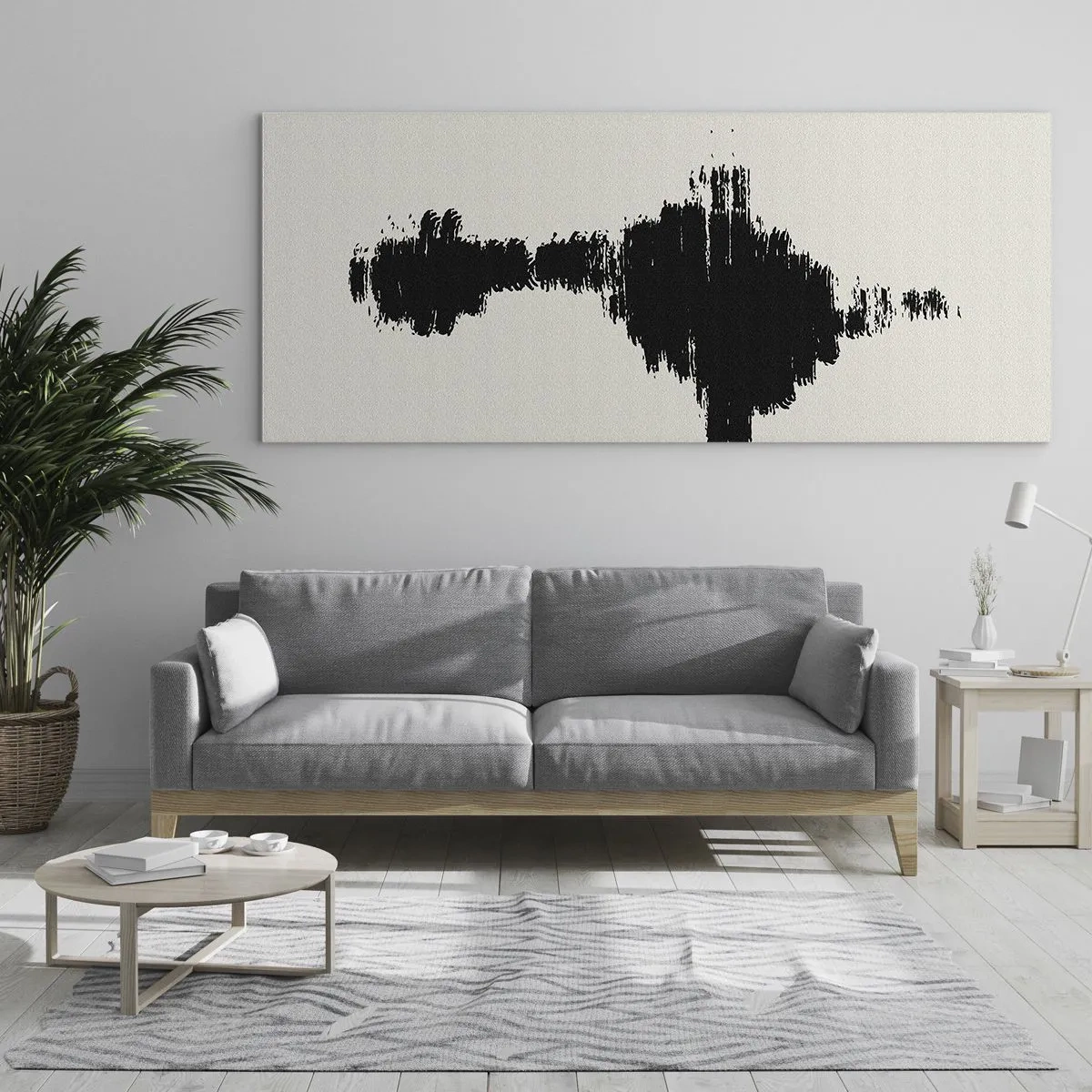 Glasbild - Bild auf glas - Schwingungen der Fantasie - 100x40 cm