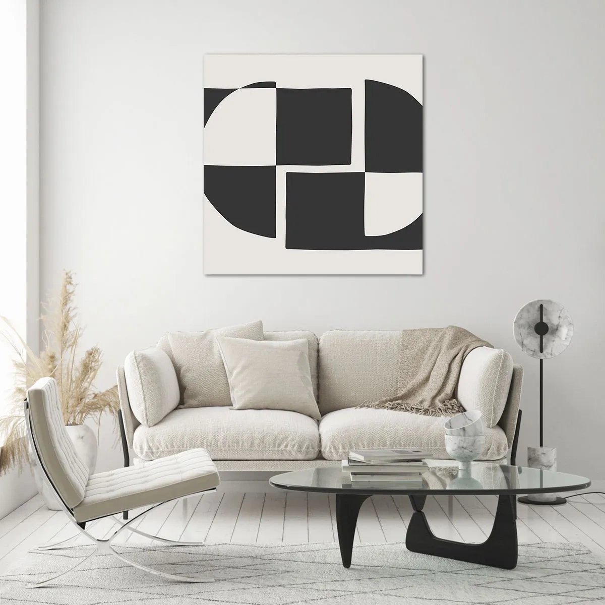 Glasbild - Bild auf glas - Antithese - Synthese - 40x40 cm