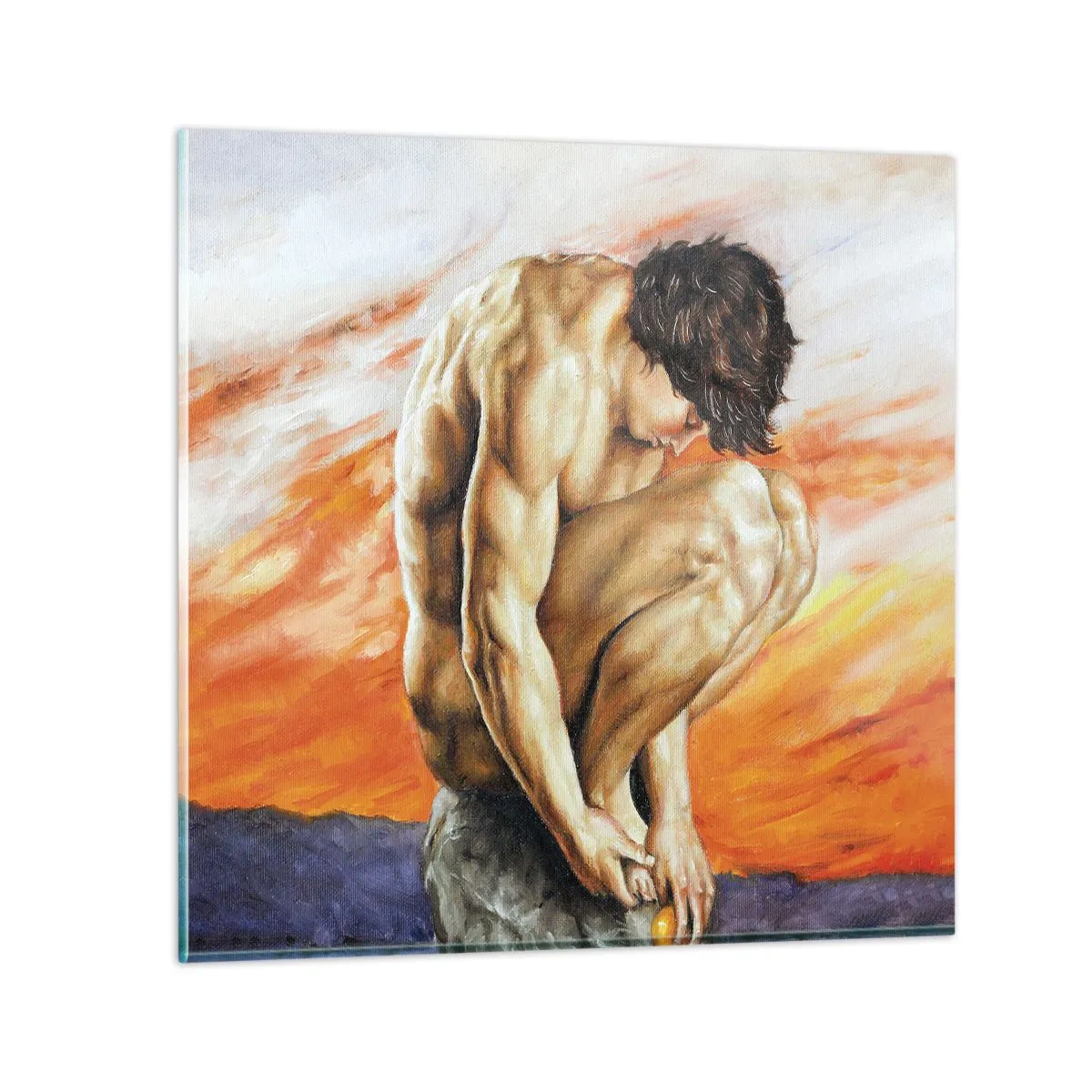 Glasbild - Bild auf glas - In sich versunken - 70x70 cm