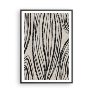 Poster in einem schwarzem Rahmen - Linienpool - 70x100 cm