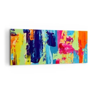 Bild auf Leinwand - Leinwandbild - Das Leben ist wunderschoen! - 100x40 cm