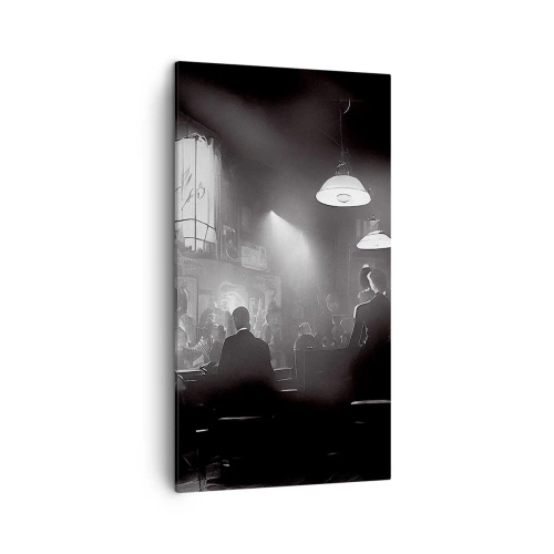 Bild auf Leinwand - Leinwandbild - In Jazz-Atmosphäre - 45x80 cm