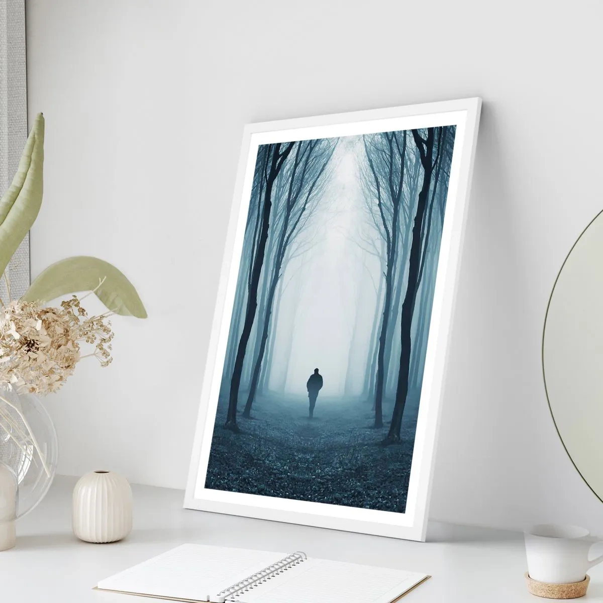 Poster in einem weißen Rahmen - Alles einfach und übersichtlich - 30x40 cm