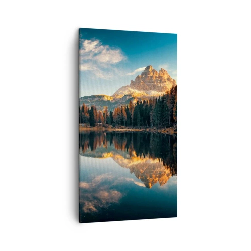 Bild auf Leinwand - Leinwandbild - Doppelte Landschaft - 45x80 cm