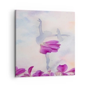 Bild auf Leinwand - Leinwandbild - Zart wie eine Blume - 60x60 cm