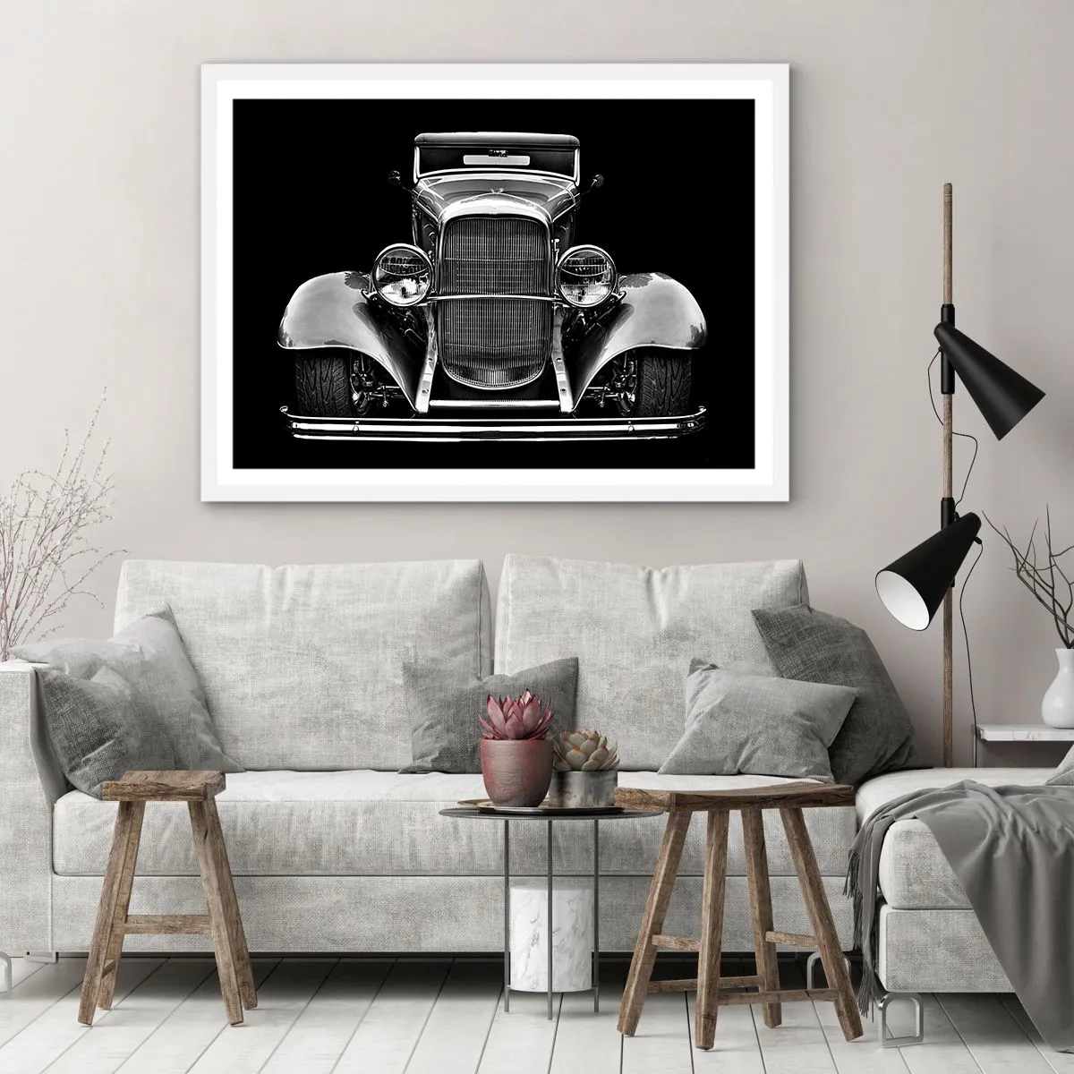 Poster in einem weißen Rahmen - Wahrer Gentleman - 91x61 cm