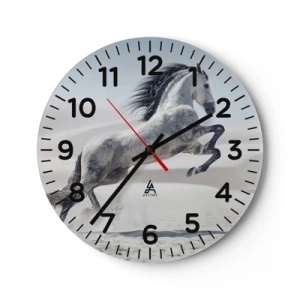 Wanduhr - Glasuhr - Arabischer Prinz - 40x40 cm
