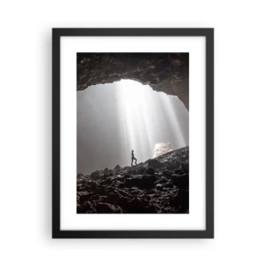 Poster in einem schwarzem Rahmen - Die leuchtende Grotte - 30x40 cm