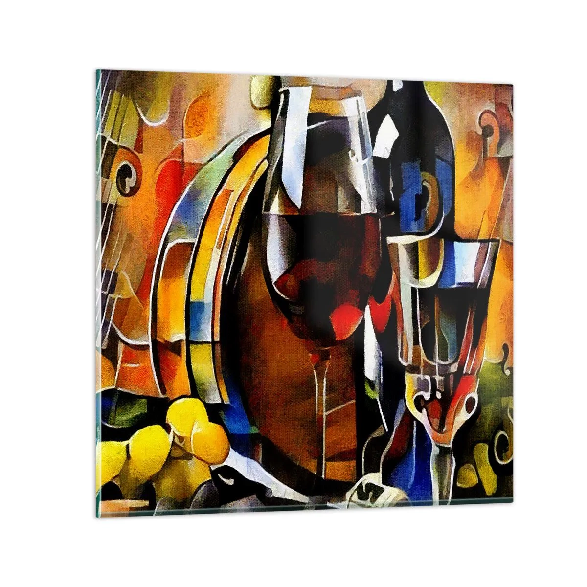Glasbild - Bild auf glas - Und die Welt nimmt Farben an - 50x50 cm
