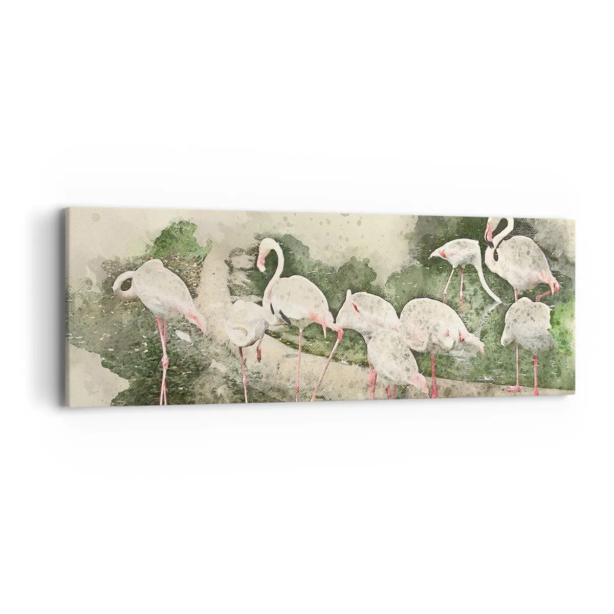 Bild auf Leinwand - Leinwandbild - Exotischer Traum - 90x30 cm