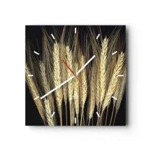 Wanduhr - Glasuhr - Rustikale Magie - 40x40 cm