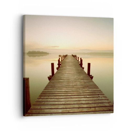Bild auf Leinwand - Leinwandbild - Tagesanbruch, Morgendämmerung, Licht - 30x30 cm