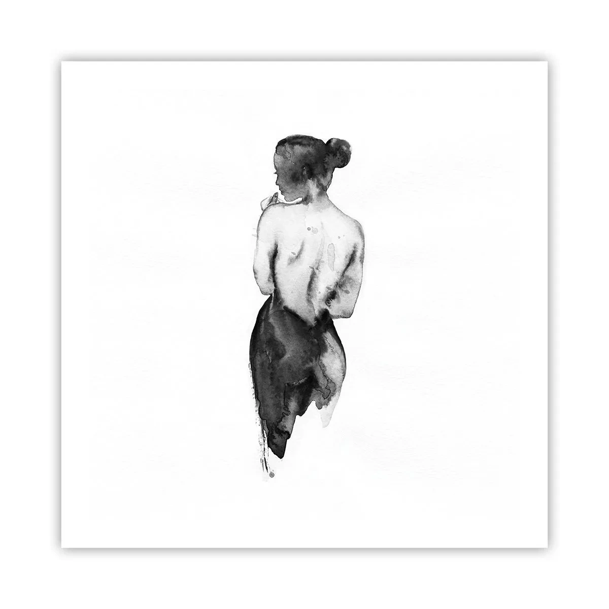 Poster - Bei ihr verschwindet die Welt - 60x60 cm