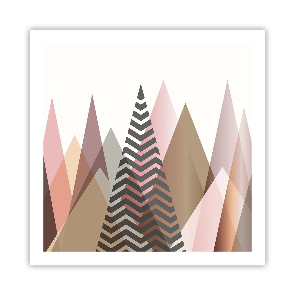 Poster - Pyramidale Aussicht - 60x60 cm