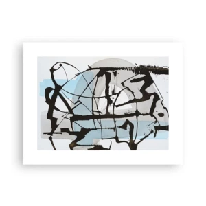 Poster - Trotzdem blau - 40x30 cm