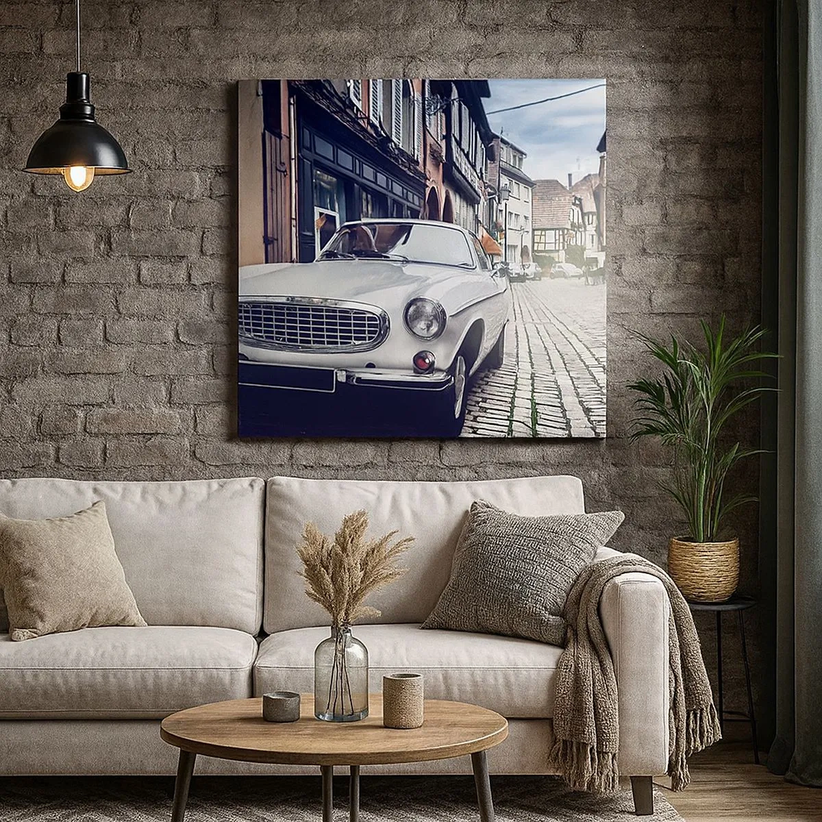 Bild auf Leinwand - Leinwandbild - Die Vergangenheit ist heute - 30x30 cm