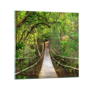 Glasbild - Bild auf glas - Denn im Garten gibt es eine Schlingpflanze - 50x50 cm