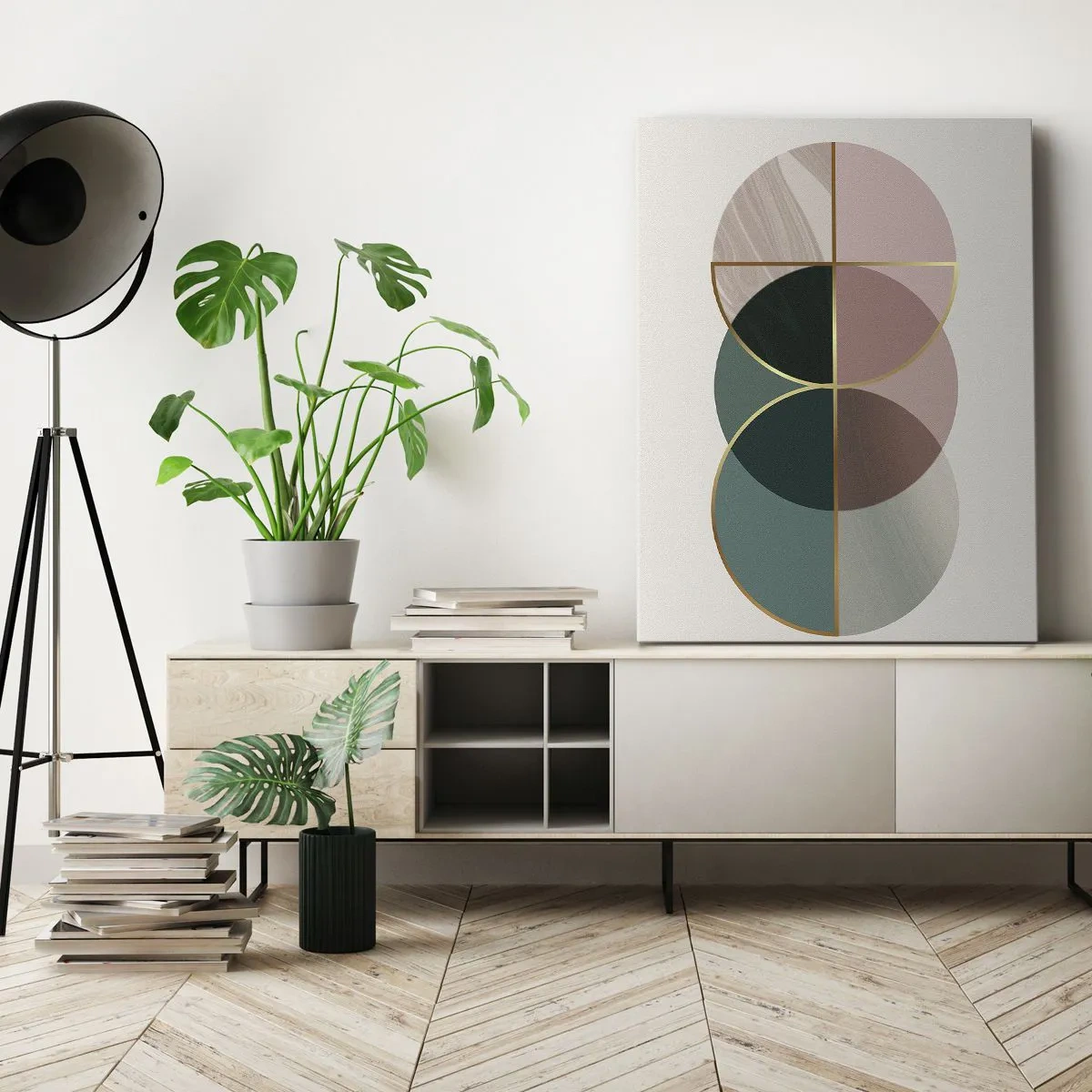 Bild auf Leinwand - Leinwandbild - Ein Rad hinter dem anderen… - 65x120 cm