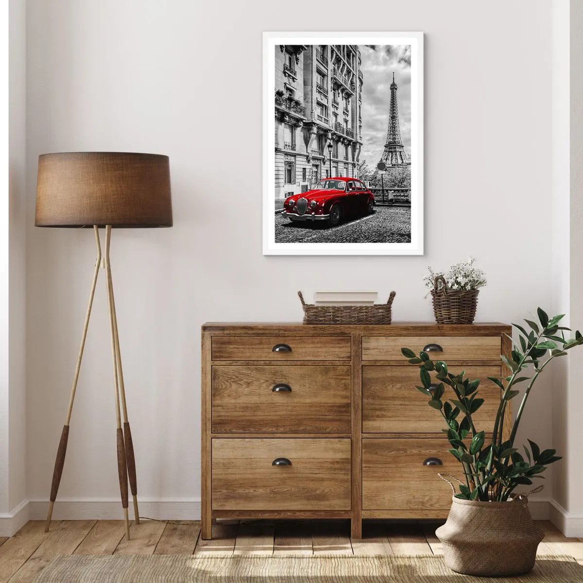 Poster in einem weißen Rahmen - Raubtier in der Stadt - 30x40 cm