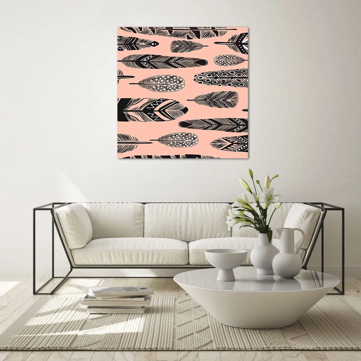 Glasbild - Bild auf glas - Indische Sammlung - 50x50 cm