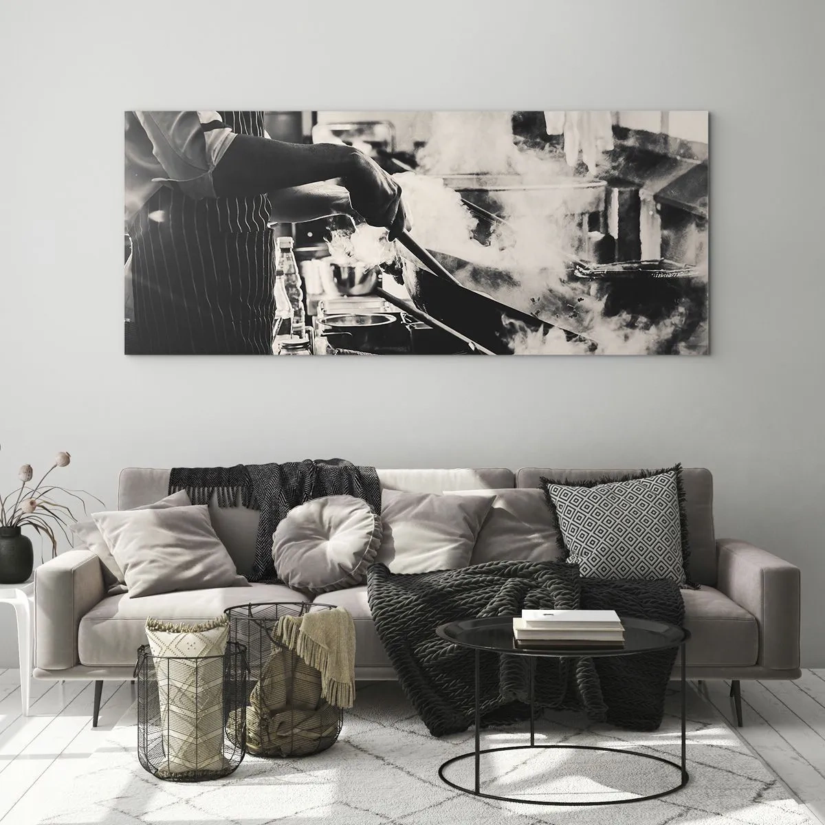 Glasbild - Bild auf glas - Alchemie der Aromen - 100x40 cm