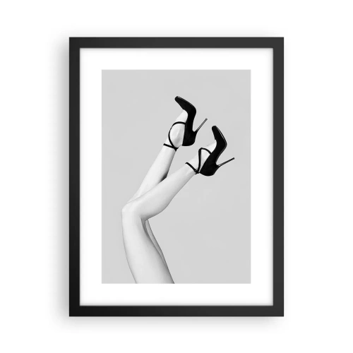 Poster in einem schwarzem Rahmen - Verkehrt herum - 30x40 cm