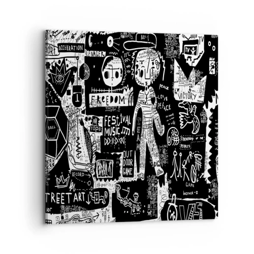 Bild auf Leinwand - Leinwandbild - Spirituelle Jugend des Gesetzes und der Freude - 70x70 cm