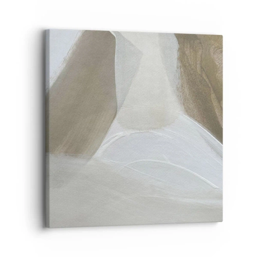 Bild auf Leinwand - Leinwandbild - Welle aus Weiß - 30x30 cm