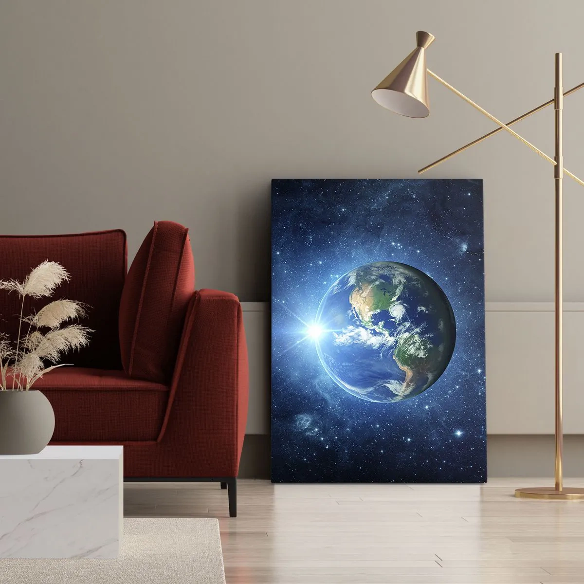 Bild auf Leinwand - Leinwandbild - Wir sind im Himmel - 45x80 cm