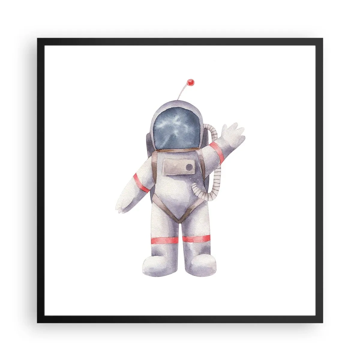 Poster in einem schwarzem Rahmen - Bis dann! - 60x60 cm