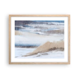 Poster in einem Rahmen aus heller Eiche - Winterkomposition - 50x40 cm