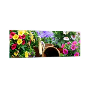 Glasbild - Bild auf glas - Zosias Garten - 90x30 cm