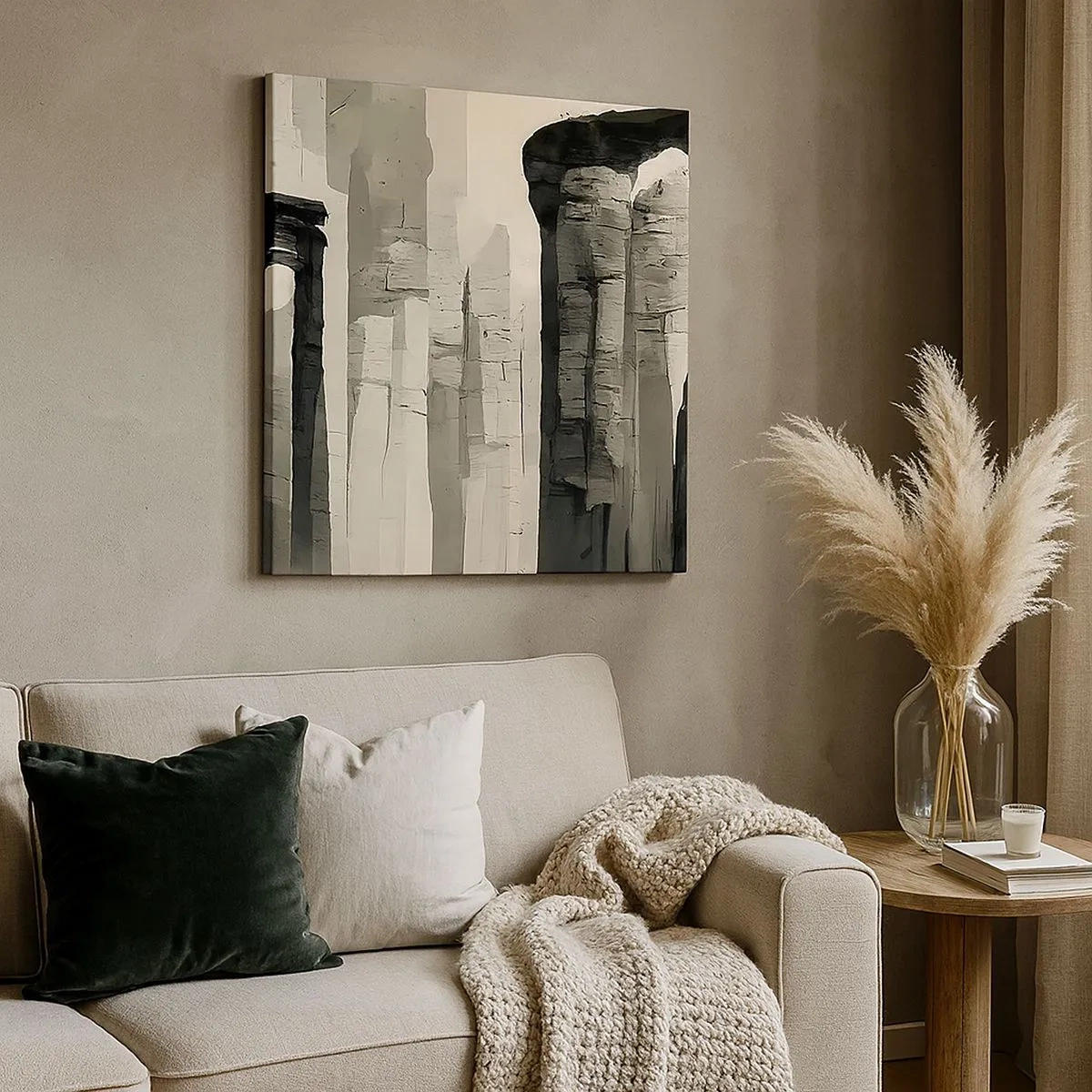 Bild auf Leinwand - Leinwandbild - Majestät der Antike - 30x30 cm