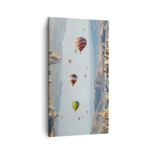 Bild auf Leinwand - Leinwandbild - Hier ist alles möglich - 45x80 cm