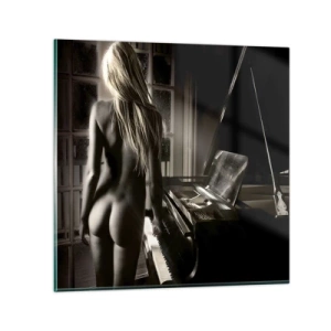 Glasbild - Bild auf glas - Perfekte Harmonie des Abends - 30x30 cm