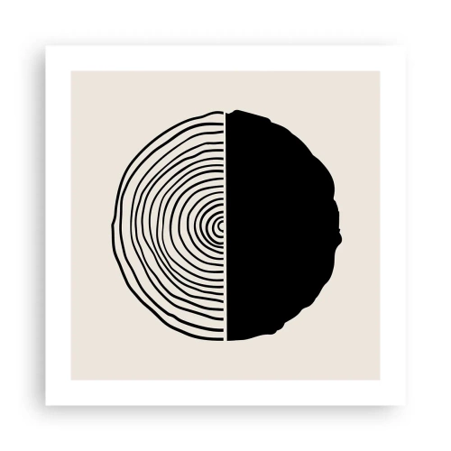 Poster - Halb und halb - 50x50 cm