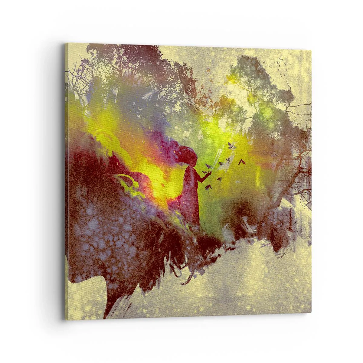 Bild auf Leinwand - Leinwandbild - Mutter Natur - 70x70 cm