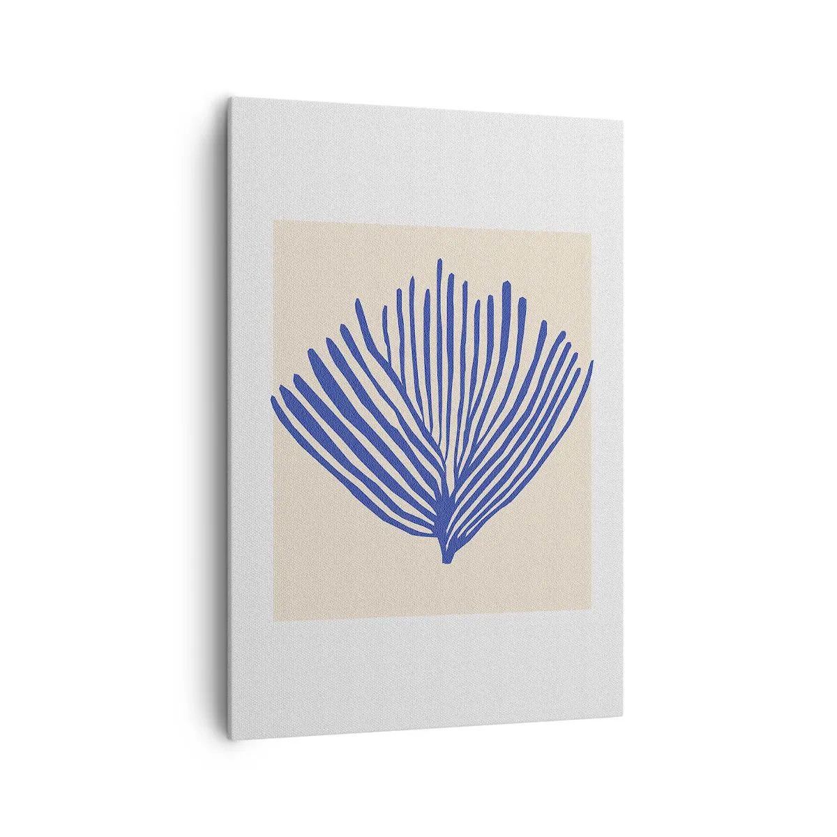 Bild auf Leinwand - Leinwandbild - Blauer Fächer - 70x100 cm