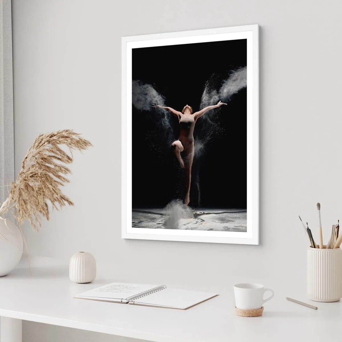 Poster in einem weißen Rahmen - Elfen existieren - 40x50 cm