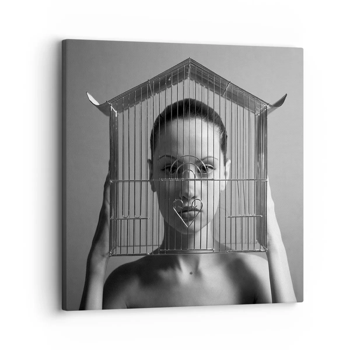 Bild auf Leinwand - Leinwandbild - Ein leicht surreales Portrait - 30x30 cm