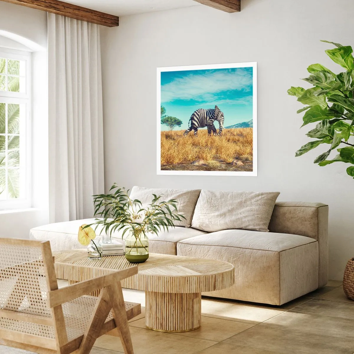 Poster - Grau ist nicht mehr in Mode - 40x40 cm