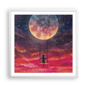 Poster in einem weißen Rahmen - Traum - 60x60 cm