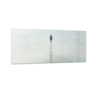 Glasbild - Bild auf glas - Erhebe dich darüber! - 100x40 cm