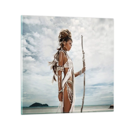 Glasbild - Bild auf glas - Königin der Tropen - 30x30 cm