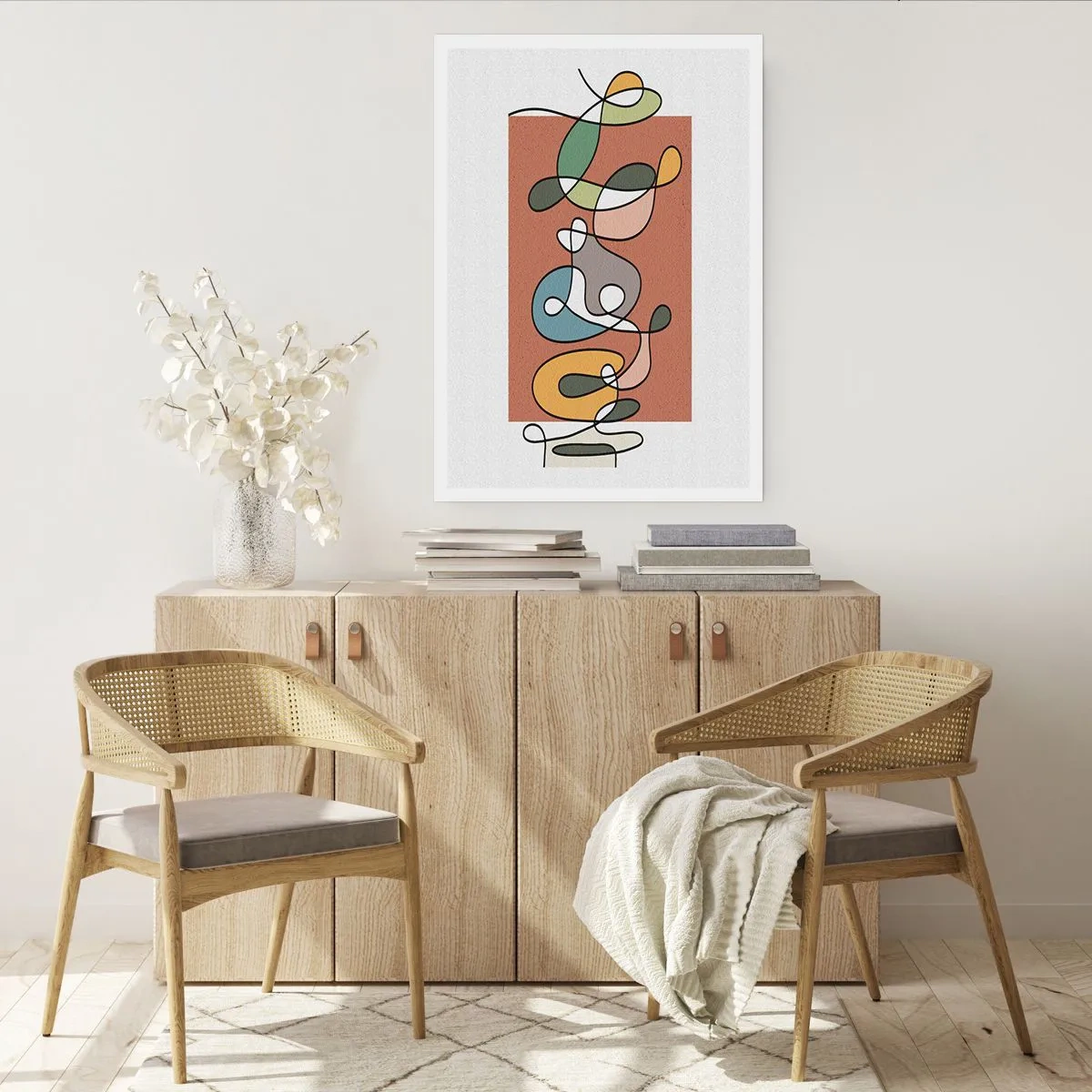 Poster - Abstraktion: bunter Tanz - 40x50 cm