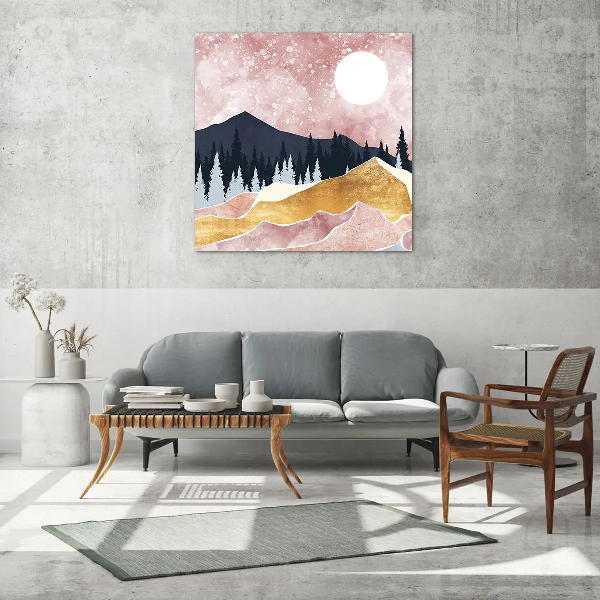 Glasbild - Bild auf glas - Nachtwache - 60x60 cm