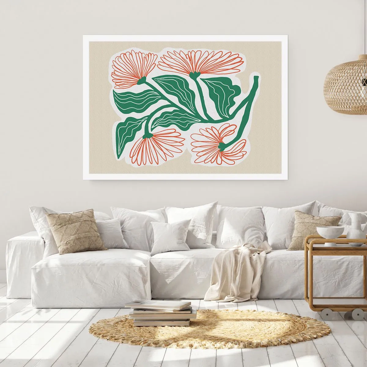 Poster - Im Folkstil und modern - 91x61 cm