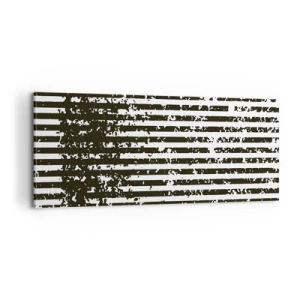 Bild auf Leinwand - Leinwandbild - Rhythmus und Rauschen - 100x40 cm